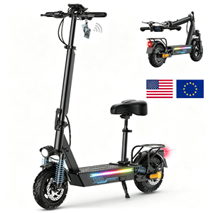 Nouvelle arrivée, trottinette pliable pour adultes RS10, 48V, pneus tubeless de 10 pouces, déverrouillage NFC, longue portée, trottinette électrique, stock disponible aux États-Unis et en Europe - Product Image 1