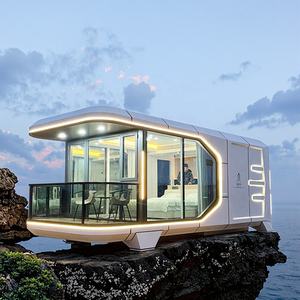 แคปซูลพื้นที่เคลื่อนที่สำหรับโรงแรมโรงแรมโรงแรมมีเทคโนโลยีโฮมสเตย์การออกแบบร่วมสมัยทำจากอลูมิเนียมอัลลอยด์ - Product Image 2