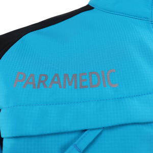 Chaqueta <span class=keywords><strong>de</strong></span> Soft Shell Azul Hecha a Medida con Cinta Reflectante Plateada, Chaqueta y Pantalón Impermeables para Paramédicos - Product Image 5