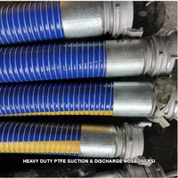 Tuyau composite flexible en PTFE avec raccord rapide Camlock pour le remplissage et le déchargement de fûts et de conteneurs chimiques