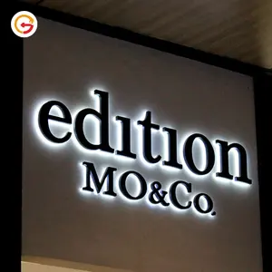 Señal de recepción con Logo 3D DE LA EMPRESA jagarsign, letreros con Led personalizados para Hotel, fabricante y fabricante