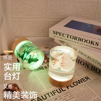 Lampe en résine de fleurs séchées lampe à lettres avec nom résine époxy lettres avec lumières lampe décorative à led cadeau d'anniversaire