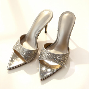 รองเท้าส้นสูงแบบมีสายรัดปลายแหลม รุ่น Miting Royal <span class=keywords><strong>Sister</strong></span> Style Mi A47 2026 คอลเลคชั่นฤดูร้อนใหม่ ส้นเข็มสูงพิเศษ ประดับคริสตัล วัสดุไฟเบอร์เนื้อละเอียด - Product Image 1