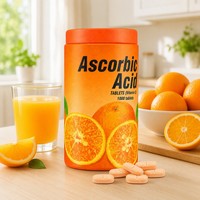 Comprimés de Vitamine C Acide Ascorbique 1000 unités Soutien Immunitaire Antioxydant Complément Alimentaire Vente en Gros OEM