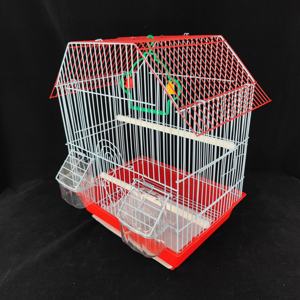 Colorato personalizzato gabbia di nidificazione di uccelli ferro plastica all'ingrosso con un solido pappagallo canarino imballato <span class=keywords><strong>in</strong></span> una scatola di vassoio di plastica - Product Image 3