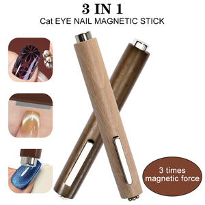3 IN 1 Aimant multifonctionnel œil de chat Aimant multifonction Nail Art Design Outil magnétique cylindrique magnétique épais et fort pour ongles - Product Image 3