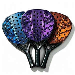 Raqueta de Pádel de Fibra de Carbono 18K de Fábrica, Forma de Diamante, Núcleo de 38 mm, Espuma Eva, <span class=keywords><strong>Bullpadel</strong></span>, Palas de Pádel Profesionales para Cancha - Product Image 1