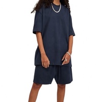 Survêtement personnalisé vierge Survêtement uni pour homme Survêtement personnalisé avec logo Tenues d'été 2 pièces Ensemble court pour homme
