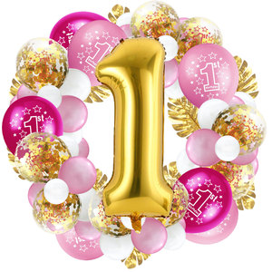 La mia prima festa addobbi palloncini per bambini <span class=keywords><strong>1</strong></span> anno palloncini per feste per ragazzi e ragazze - Product Image 5