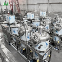 Kleinschalige Sojabonen Katoenzaden Olieraffinaderij Bakolie Raffinage Machine Ruwe Olie Raffinaderij Machines