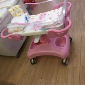 Carrito de Cuna para Bebés ABS Medical, Cama de <span class=keywords><strong>Hospital</strong></span> para Recién Nacidos con Cuna Transparente y <span class=keywords><strong>Cesta</strong></span> de Almacenamiento - Product Image 3
