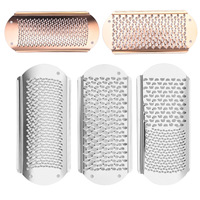 Outil de pédicure en acier inoxydable, râpe pour éliminer les callosités, lime à pieds à gros trous, lames de remplacement pour callosités, portable pour nettoyer les peaux mortes