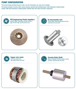 Bomba Circuladora de Agua Caliente Inteligente Grandfar 3.9 M³/h, 6 M de Altura de Elevación, Velocidad Variable, Alta Circulación GS32-6-180, Alta Presión - Product Image 3