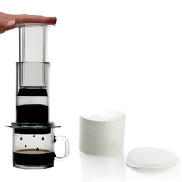 Filtre à café en papier rond biodégradable de qualité alimentaire en pâte de bois vierge, taille personnalisée, pour la préparation du café filtre à domicile