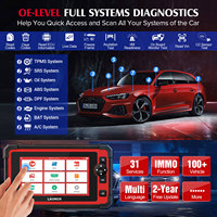 Herramienta de Diagnóstico Automotriz LAUNCH X431 CRP919E, Escáner OBD2 de Sistema Completo, Prueba Activa CANFD/DIOP con 29 Funciones de Reinicio, Paquete CRP909E