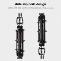 Pédale de vélo WEST BIKING à dégagement rapide, 3 roulements, en alliage d'aluminium, pédale élargie, vélo de montagne, vélo de route, pédale de vélo imperméable