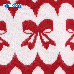 Nuevo Suéter Navideño para Bebé Recién <span class=keywords><strong>Nacido</strong></span> Mimixiong con Certificación OEKO-Tex, Suéteres y Chaquetas con Patrón <span class=keywords><strong>de</strong></span> Lazo Jacquard - Product Image 5