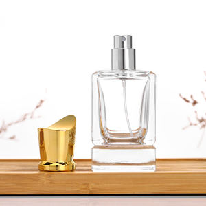 Flacon de parfum en verre vide, logo personnalisé, 30 ml, 50 ml, 100 ml, flacon de parfum vintage carré, vaporisateur de luxe - Product Image 3