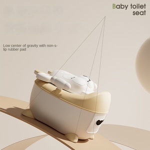 Simpatico vasino pieghevole in plastica con motivo animale per bambini e bambine, sedile WC per neonati - Product Image 5