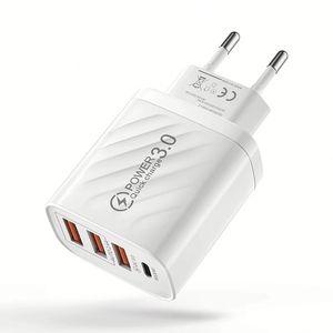 Wholesale 4 USB Charger <b>Type</b> <b>C</b> <b>Adapter</b> Fast Charging Cell Phone Power <b>Adapter</b> for Mobile Phones - Product Image 4