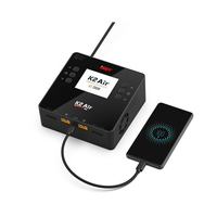 Cargador/Descargador Inteligente Rápido de Doble Canal K2 Air AC 200W 500Wx2 20A para Baterías LiFe, Lilon, LiHv, NiMh, Pb de Coches RC