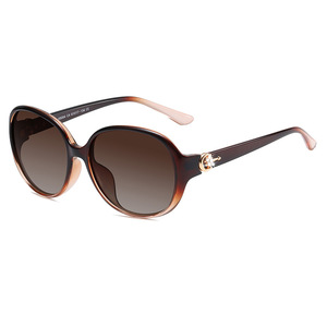 Lunettes de soleil œil de chat à monture complète polarisées UV400 pour femme, protection solaire élégante, modèle adulte 6004 - Product Image 2