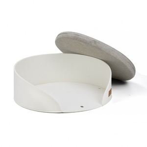 รู้สึกถึงเตียงสัตว์เลี้ยงแบบพับได้บ้านแมวกึ่งปิดล้อมที่ถอดออกได้เตียงแมวสักหลาดธรรมชาติสำหรับสัตว์เลี้ยงแมว - Product Image 2