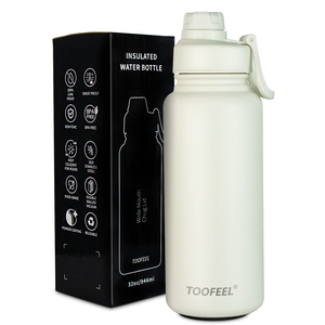Botella de Agua de Acero Inoxidable de Doble Pared de 32 oz con Logotipo Personalizado, Aislamiento Térmico Ecológico de 6-12 Horas para Gimnasio, Viajes y Regalos - Product Image 2