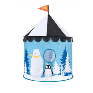 Juguetes de juego imaginativo en oferta: Tienda de campaña infantil tipo yurta, casa de juegos, tienda de campaña portátil con diseño de pingüino para bebés - Product Image 1