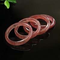 Bracelet en quartz fraise naturel Aiyu en gros, bracelet en cristal taille standard, accessoires cadeaux, diffusion en direct