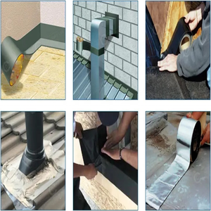 Chine usine vente chaude Auto-adhésif <span class=keywords><strong>bitume</strong></span>/asphalte feuille d'aluminium <span class=keywords><strong>bande</strong></span> flash toiture étanche <span class=keywords><strong>bitume</strong></span> ruban d'étanchéité - Product Image 5