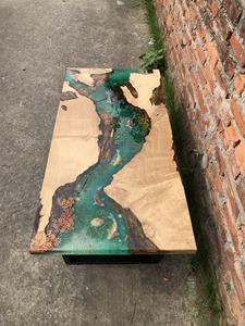 Mesa de Madera Sólida de Alta Calidad con Superficie de Resina Epoxi, Personalizada para Comedor o Cafetería, para 4-6 Personas - Product Image 6