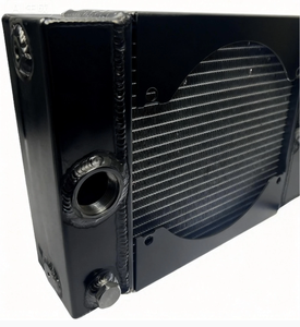 Nuovo Radiatore Universale in <span class=keywords><strong>Alluminio</strong></span> per Auto da Corsa, 10.5in H X 10in L X 3.6in W - Nero - Product Image 3