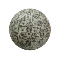 Globe terrestre gonflable miniature personnalisé en PVC, ballon de plage pailleté, jouet d'extérieur pour jeux en piscine