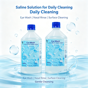 Solution saline normale stérile certifiée CE UE à 0,9 %, 500 ml, pour nettoyage quotidien <span class=keywords><strong>WEIZE</strong></span> OEM - Product Image 3