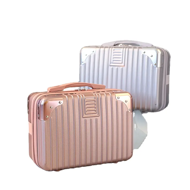 Nouvelle mode personnaliser logo Portable trousse de maquillage portable voyage mini mignon étui cadeau valise voyage cosmétique maquillage valise