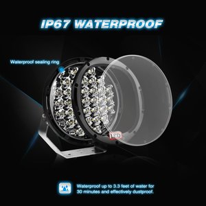 185w 9 pollici luci di guida nero rotondo Led pod per Jeep <span class=keywords><strong>Offroad</strong></span> 4*4 tetto Bar paraurti - Product Image 4