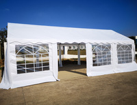 Carpa para fiestas, eventos y bodas con estructura de acero galvanizado de gran envergadura, tela de PVC o PE, impermeable para las cuatro estaciones