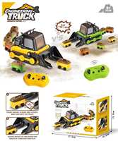 ITTL RC Excavatrice Gourmande Multijoueur Interactive Mini Voitures de Course à Contrôle à Distance Jouets Camions de Construction pour Enfants