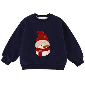 <span class=keywords><strong>Sweat</strong></span>-shirt en coton pour enfants, Noël, filles et garçons, automne, ample, épaules tombantes, manches longues, style coréen, motif de dessin animé, bébé - Product Image 6