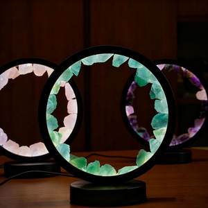 Bán Buôn Pha Lê Thủ Công Mỹ Nghệ Tinh Thể Tự Nhiên Ánh Sáng Ban Đêm Pha Lê Vòng Ánh Sáng, Thích Hợp Cho Trang Trí Nội Thất Bầu Không Khí Công Cụ - Product Image 2