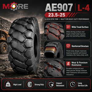 Pneu OTR robuste 23.5-25, motif L4, 40PR, pour engins de terrassement, mines, carrières et opérations de fonderie de scories d'acier - Product Image 2