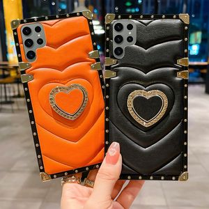 Funda con Diseño de Corazón 3D para <span class=keywords><strong>Samsung</strong></span> Galaxy S20FE S21FE S21 S22, para Galaxy Note 20 Ultra, Funda Protectora para Teléfono con Anillo - Product Image 1
