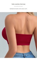 Soutien-gorge bandeau sans bretelles grande taille pour femme, sans armatures, invisible, doux, fin, rembourré, respirant, discret