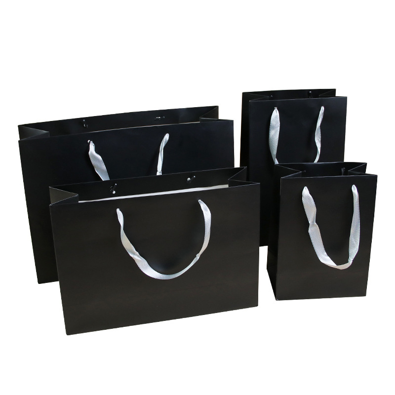 Wholesale Luxury Matte Black Gift Shopping