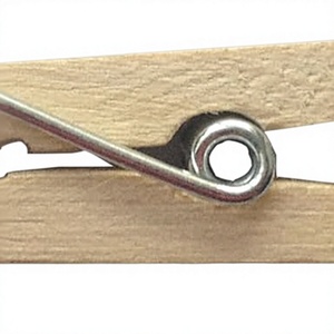 Pinzas de Ropa Rectangulares Multiusos de Acero Inoxidable con Gancho de Madera, Modelo GY JJ0027, para Uso en Sala de Estar - Product Image 4