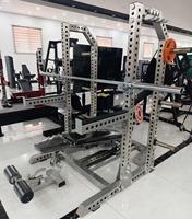 Station multifonction 3-en-1 en acier inoxydable pour musculation avec banc de presse multi-angles pour entraînement avec poids