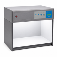 Armoire d'évaluation des couleurs standard D65 TL84 UV CWF U30 Haute précision 6 sources lumineuses Protection IP66 Gris métallisé Garantie 1 an
