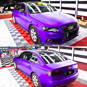 Pellicola Adesiva Impermeabile per Auto, <span class=keywords><strong>Vinile</strong></span> Cromato Opaco Nero Senza Bolle per Wrapping Veicoli - Product Image 2