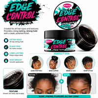 Gel Coiffant Fixation Extra Forte OEM/ODM pour Cheveux Noirs – Pommade Coiffante Sans Résidus Blancs, Tenue Longue Durée pour Tresses